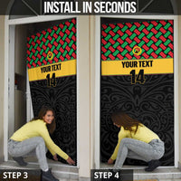 Vanuatu Football Custom Door Cover Go Chiefs Basket-weave Pattern LT14 - Polynesian Pride