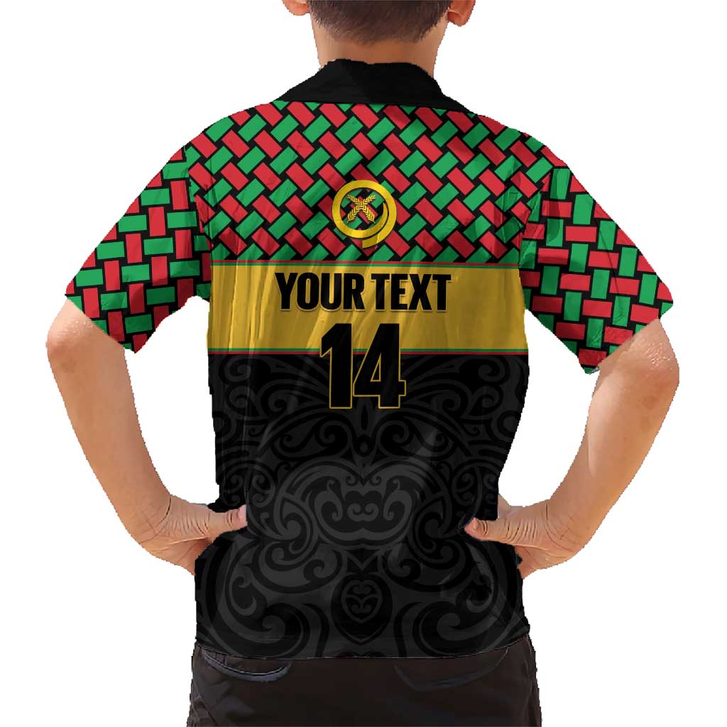 Vanuatu Football Custom Kid Hawaiian Shirt Go Chiefs Basket-weave Pattern LT14 - Polynesian Pride