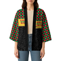 Vanuatu Football Custom Kimono Go Chiefs Basket-weave Pattern LT14 - Polynesian Pride