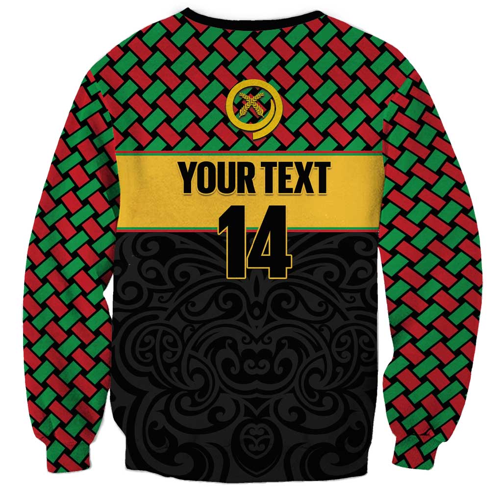 Vanuatu Football Custom Sweatshirt Go Chiefs Basket-weave Pattern LT14 - Polynesian Pride