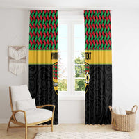 Vanuatu Football Custom Window Curtain Go Chiefs Basket-weave Pattern LT14 - Polynesian Pride