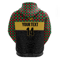Vanuatu Football Custom Zip Hoodie Go Chiefs Basket-weave Pattern LT14 - Polynesian Pride