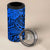 Blue Hawaii 4 in 1 Can Cooler Tumbler Polynesian Tribal Art