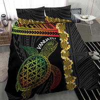 Vanuatu Sand Drawing Turtle Bedding Set Happy Independence Day LT14 - Polynesian Pride