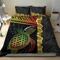 Vanuatu Sand Drawing Turtle Bedding Set Happy Independence Day LT14 - Polynesian Pride