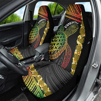 Vanuatu Sand Drawing Turtle Car Seat Cover Happy Independence Day LT14 - Polynesian Pride