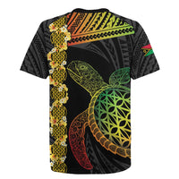 Vanuatu Sand Drawing Turtle Rugby Jersey Happy Independence Day LT14 - Polynesian Pride