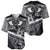 Black Polynesia Baseball Jersey Tribal Pattern Tropical Frangipani