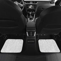 White Polynesia Car Mats Tribal Pattern Tropical Frangipani LT14 Set 2pcs - Back White - Polynesian Pride