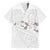 White Polynesia Family Matching Off Shoulder Short Dress and Hawaiian Shirt Tribal Pattern Tropical Frangipani