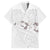 White Polynesia Family Matching Short Sleeve Bodycon Dress and Hawaiian Shirt Tribal Pattern Tropical Frangipani