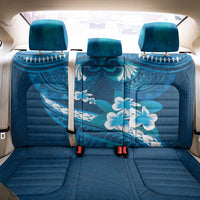 Blue Polynesia Back Car Seat Cover Tribal Pattern Tropical Frangipani LT14 - Polynesian Pride