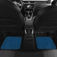 Blue Polynesia Car Mats Tribal Pattern Tropical Frangipani LT14 Set 2pcs - Back Blue - Polynesian Pride