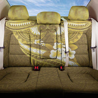 Gold Polynesia Back Car Seat Cover Tribal Pattern Tropical Frangipani LT14 One Size Gold - Polynesian Pride