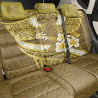 Gold Polynesia Back Car Seat Cover Tribal Pattern Tropical Frangipani LT14 - Polynesian Pride