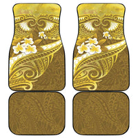 Gold Polynesia Car Mats Tribal Pattern Tropical Frangipani LT14 - Polynesian Pride