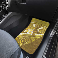 Gold Polynesia Car Mats Tribal Pattern Tropical Frangipani LT14 - Polynesian Pride