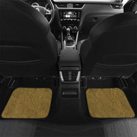 Gold Polynesia Car Mats Tribal Pattern Tropical Frangipani LT14 Set 2pcs - Back Gold - Polynesian Pride