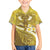 Gold Polynesia Family Matching Puletasi and Hawaiian Shirt Tribal Pattern Tropical Frangipani