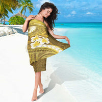 Gold Polynesia Sarong Tribal Pattern Tropical Frangipani LT14 - Polynesian Pride