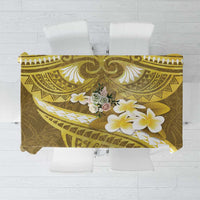 Gold Polynesia Tablecloth Tribal Pattern Tropical Frangipani LT14 Gold - Polynesian Pride