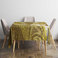 Gold Polynesia Tablecloth Tribal Pattern Tropical Frangipani LT14 - Polynesian Pride