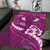 Pink Polynesia Area Rug Tribal Pattern Tropical Frangipani