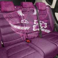 Pink Polynesia Back Car Seat Cover Tribal Pattern Tropical Frangipani LT14 - Polynesian Pride