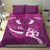 Pink Polynesia Bedding Set Tribal Pattern Tropical Frangipani