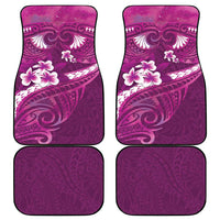 Pink Polynesia Car Mats Tribal Pattern Tropical Frangipani LT14 - Polynesian Pride