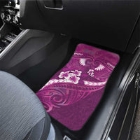 Pink Polynesia Car Mats Tribal Pattern Tropical Frangipani LT14 - Polynesian Pride