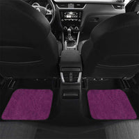 Pink Polynesia Car Mats Tribal Pattern Tropical Frangipani LT14 Set 2pcs - Back Pink - Polynesian Pride