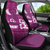 Pink Polynesia Car Seat Cover Tribal Pattern Tropical Frangipani LT14 - Polynesian Pride