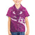 Pink Polynesia Family Matching Puletasi and Hawaiian Shirt Tribal Pattern Tropical Frangipani