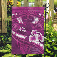 Pink Polynesia Garden Flag Tribal Pattern Tropical Frangipani LT14 Garden Flag Pink - Polynesian Pride