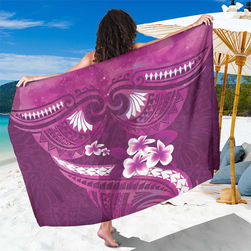 Pink Polynesia Sarong Tribal Pattern Tropical Frangipani LT14 One Size 44 x 66 inches Pink - Polynesian Pride