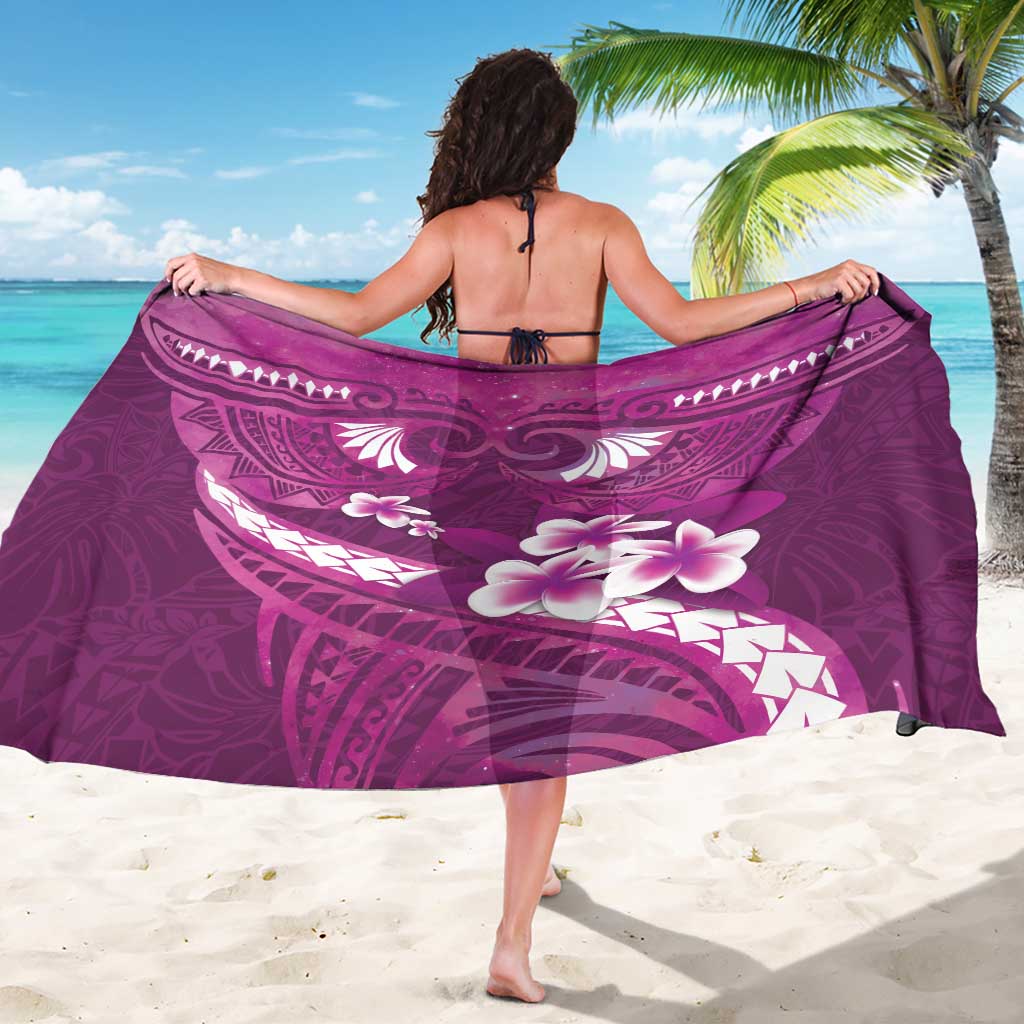 Pink Polynesia Sarong Tribal Pattern Tropical Frangipani LT14 - Polynesian Pride