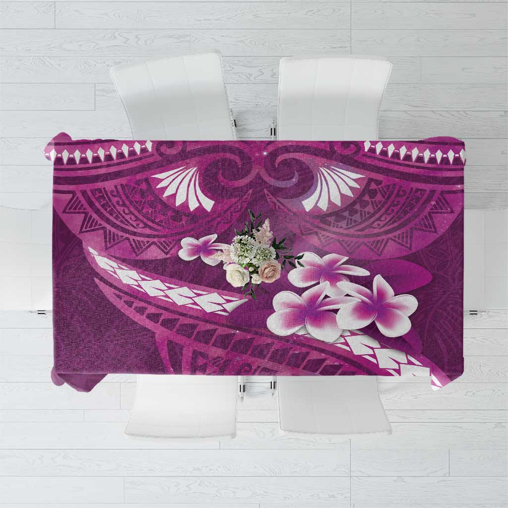 Pink Polynesia Tablecloth Tribal Pattern Tropical Frangipani LT14 Pink - Polynesian Pride