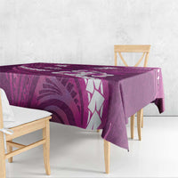 Pink Polynesia Tablecloth Tribal Pattern Tropical Frangipani LT14 - Polynesian Pride