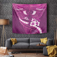 Pink Polynesia Tapestry Tribal Pattern Tropical Frangipani LT14 - Polynesian Pride