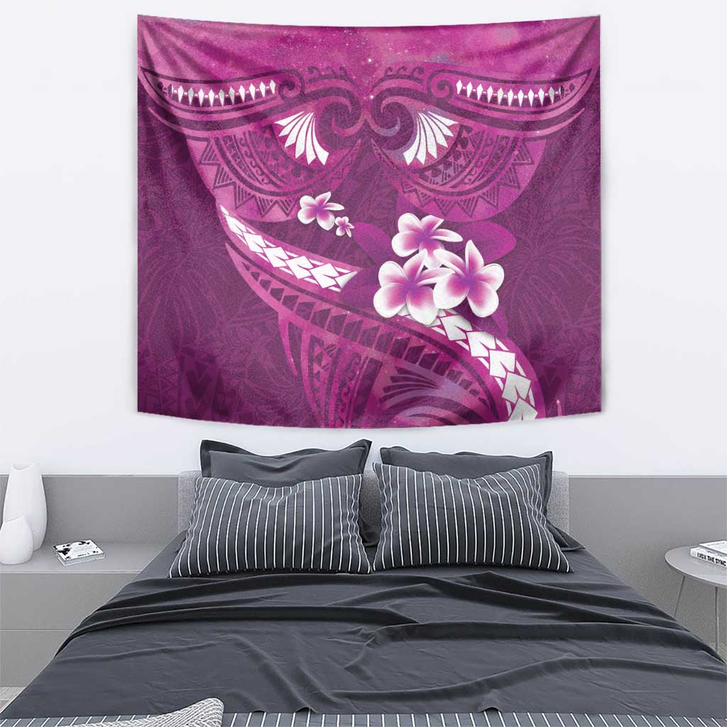Pink Polynesia Tapestry Tribal Pattern Tropical Frangipani LT14 - Polynesian Pride