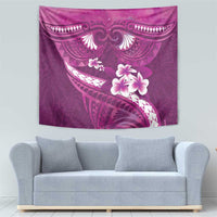Pink Polynesia Tapestry Tribal Pattern Tropical Frangipani LT14 - Polynesian Pride