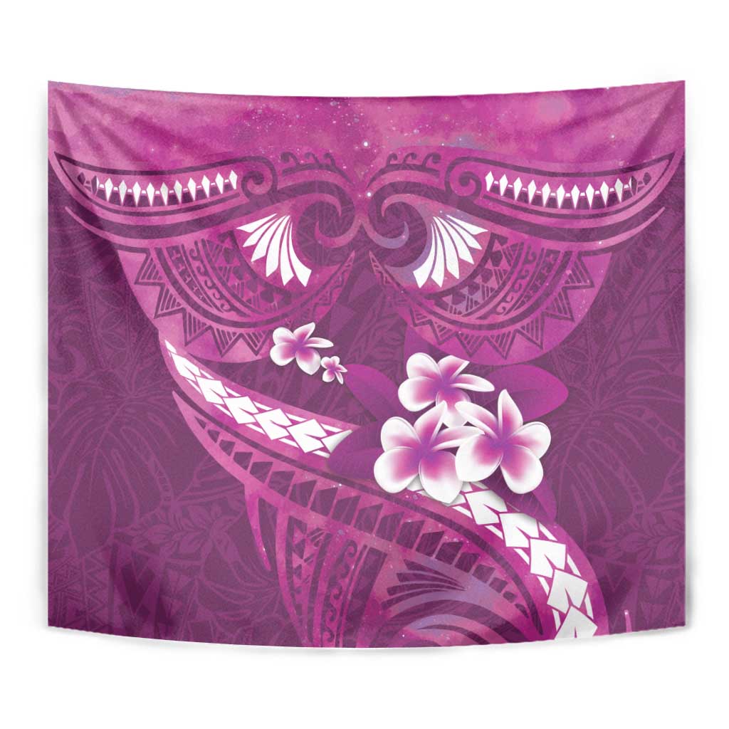 Pink Polynesia Tapestry Tribal Pattern Tropical Frangipani LT14 - Polynesian Pride
