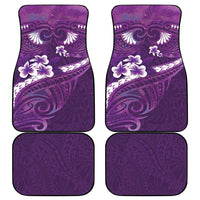 Purple Polynesia Car Mats Tribal Pattern Tropical Frangipani LT14 - Polynesian Pride