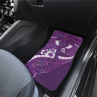 Purple Polynesia Car Mats Tribal Pattern Tropical Frangipani LT14 - Polynesian Pride