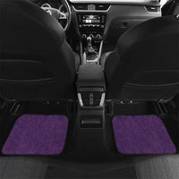 Purple Polynesia Car Mats Tribal Pattern Tropical Frangipani LT14 Set 2pcs - Back Purple - Polynesian Pride