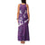 Purple Polynesia Family Matching Tank Maxi Dress and Hawaiian Shirt Tribal Pattern Tropical Frangipani