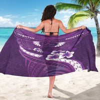 Purple Polynesia Sarong Tribal Pattern Tropical Frangipani LT14 - Polynesian Pride
