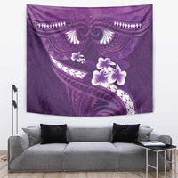 Purple Polynesia Tapestry Tribal Pattern Tropical Frangipani LT14 Purple - Polynesian Pride