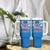 Samoa Rugby Tumbler With Handle Toa Samoa Polynesian Pacific Blue Version